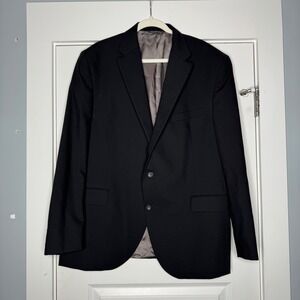 Jack Victor Wool Blend Napoli CT Black Suit Jacket Blazer Men Size 50R